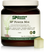 Tub of SP Power Mix next to a scoop of the green powder.