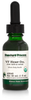 Image of a bottle of liquid VF Hemp Oil from Standard Process Veterinary Formulas next to a dropper that is included with the bottle.