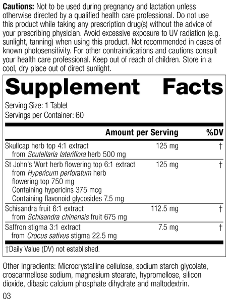Nevaton Forte, 60 Tablets, Rev 01 Supplement Facts 